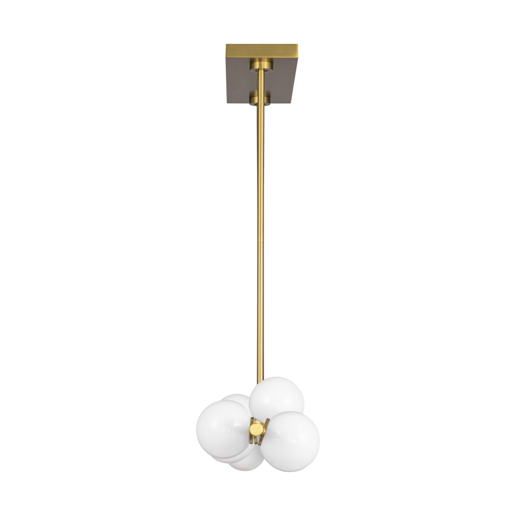 Altair Large Linear Chandelier Burnished Brass