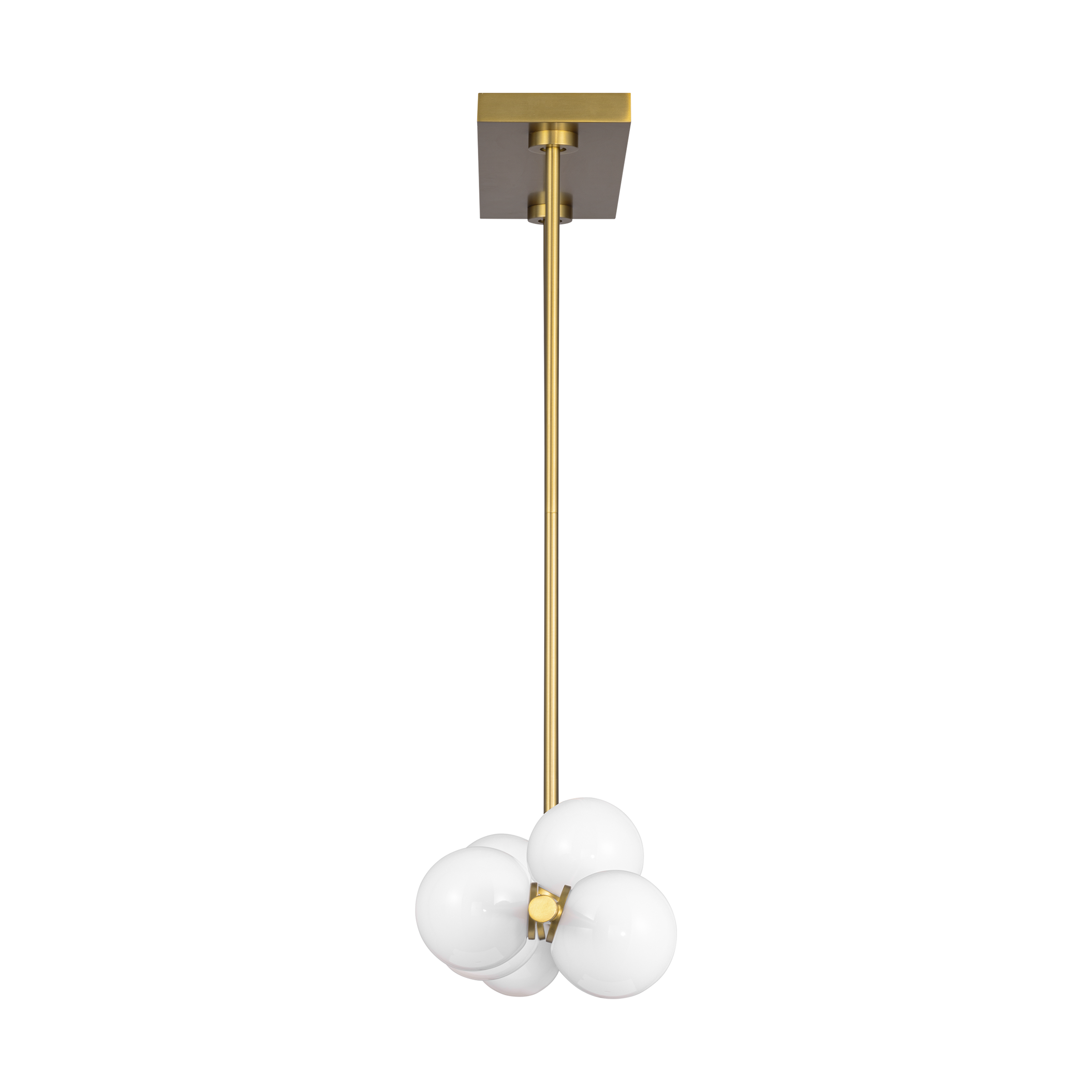 Altair Large Linear Chandelier Burnished Brass