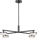 Khan Large Chandelier Aged Iron Bulbs Inc