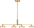 Khan Large Chandelier Burnished Brass Bulbs Inc