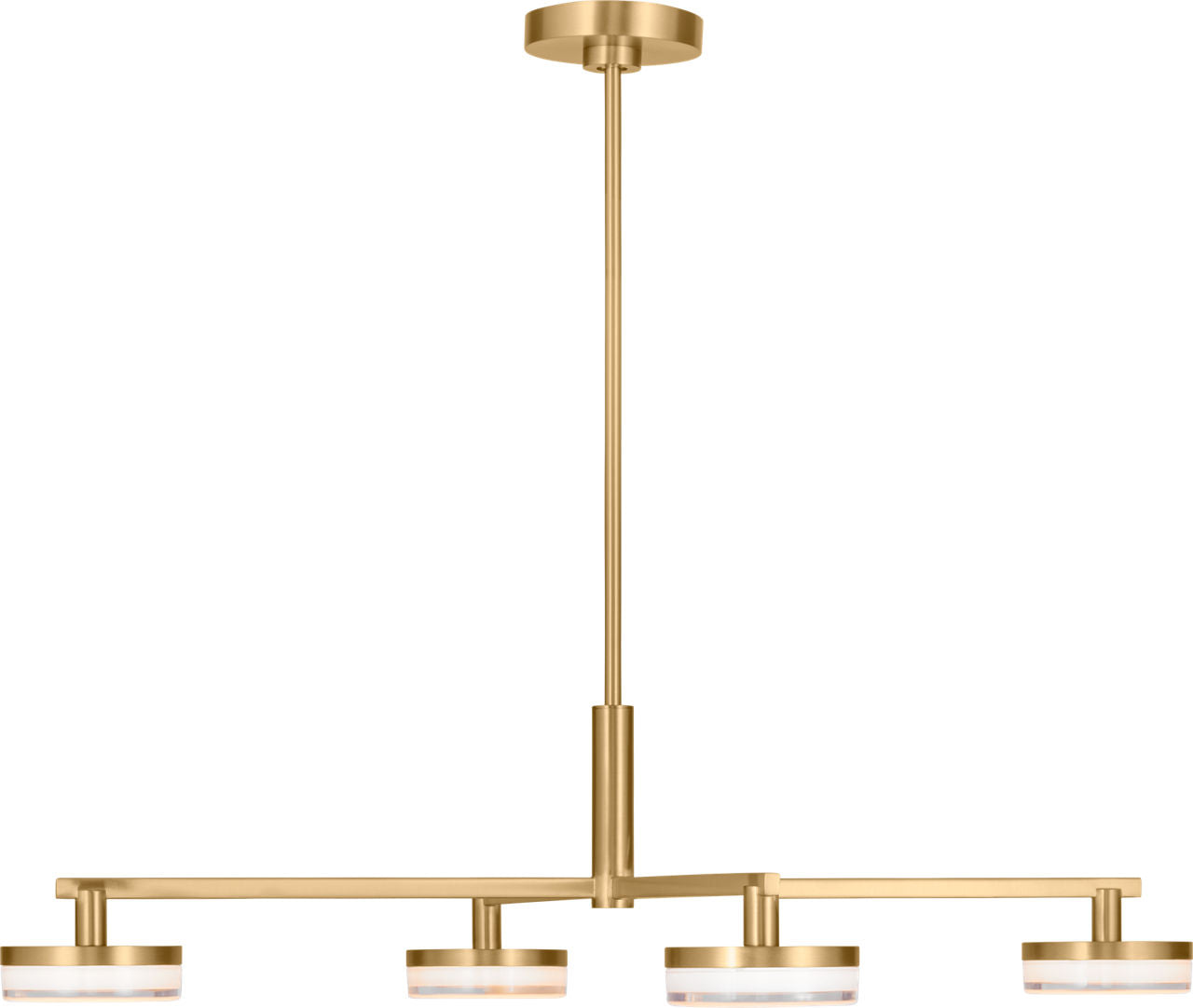 Khan Large Chandelier Burnished Brass Bulbs Inc