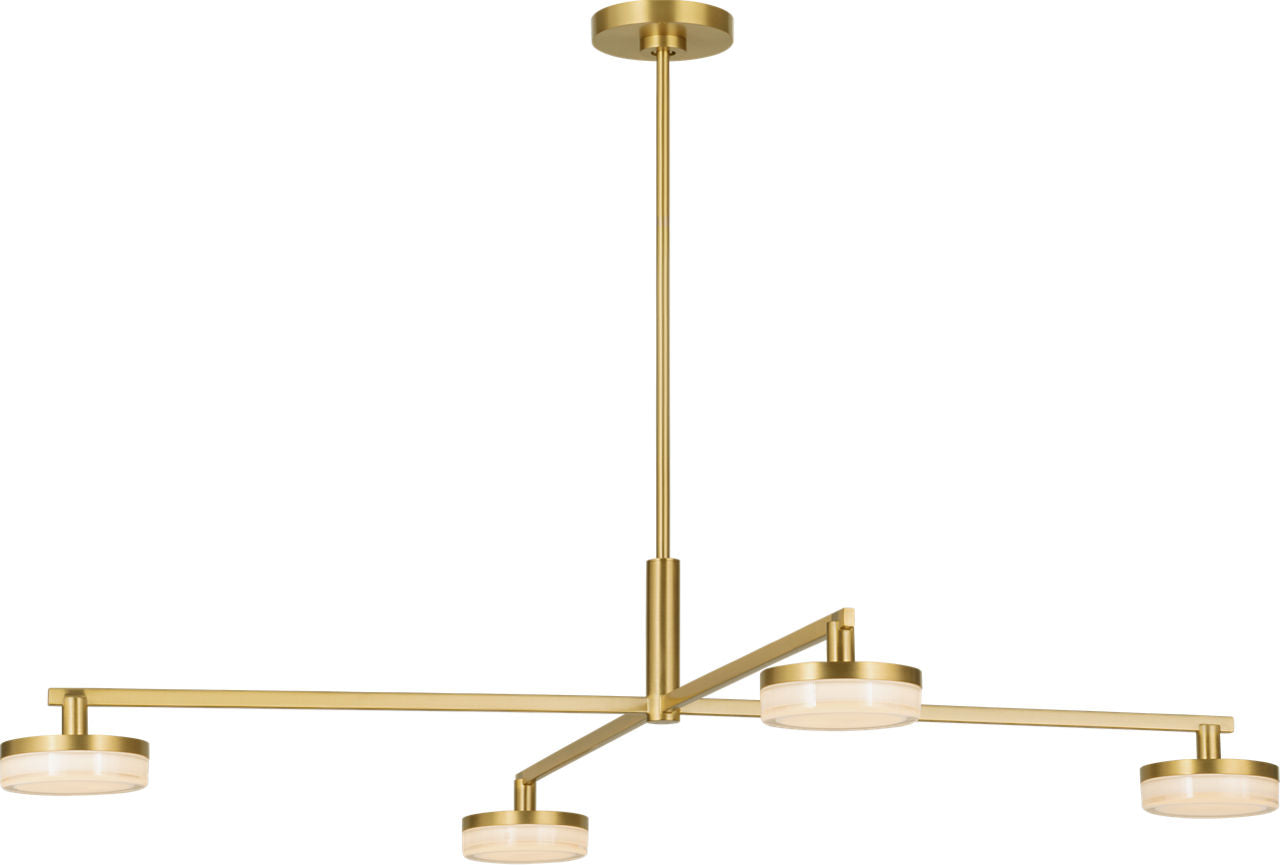 Khan Extra Large Chandelier Burnished Brass Bulbs Inc