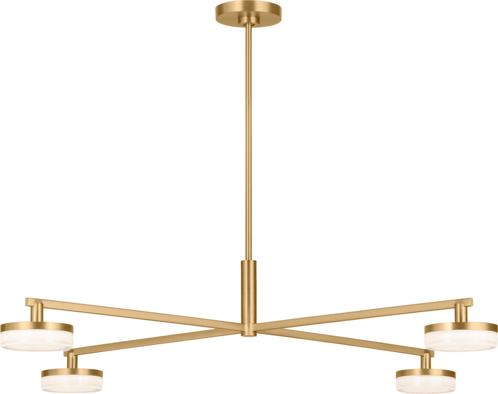 Khan Extra Large Chandelier Burnished Brass Bulbs Inc