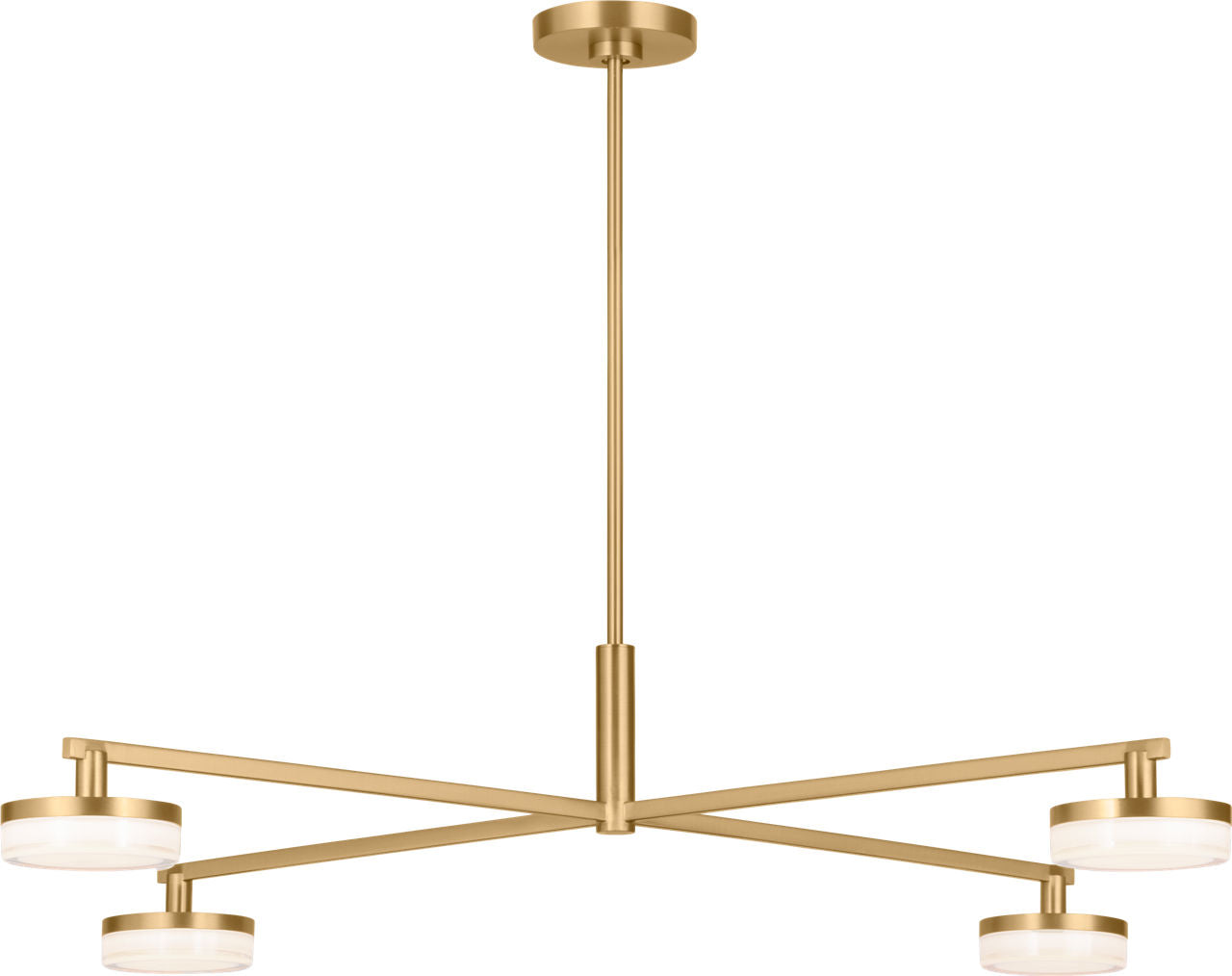 Khan Extra Large Chandelier Burnished Brass Bulbs Inc
