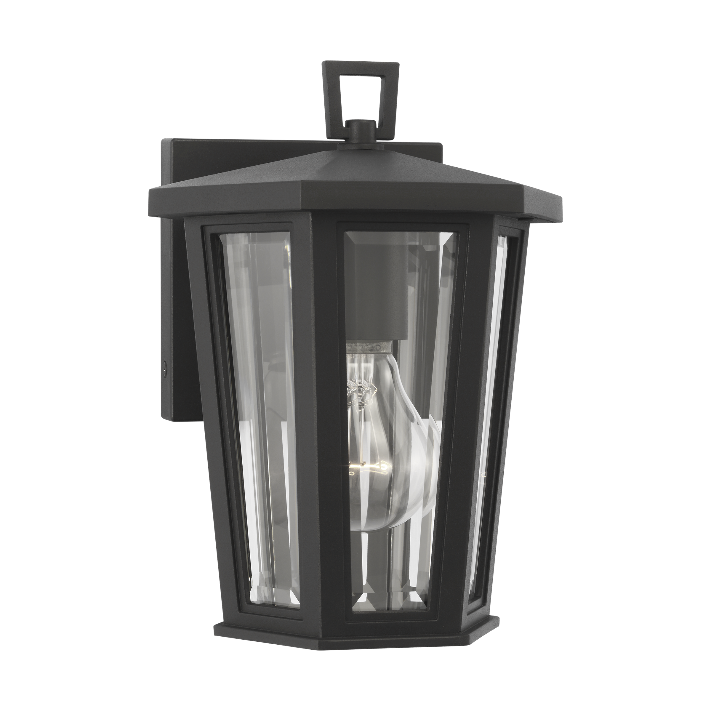 Witley Mini Wall Lantern Textured Black
