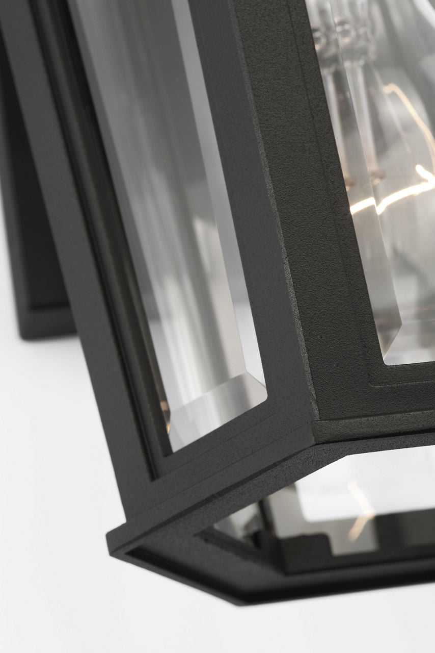 Witley Mini Wall Lantern Textured Black