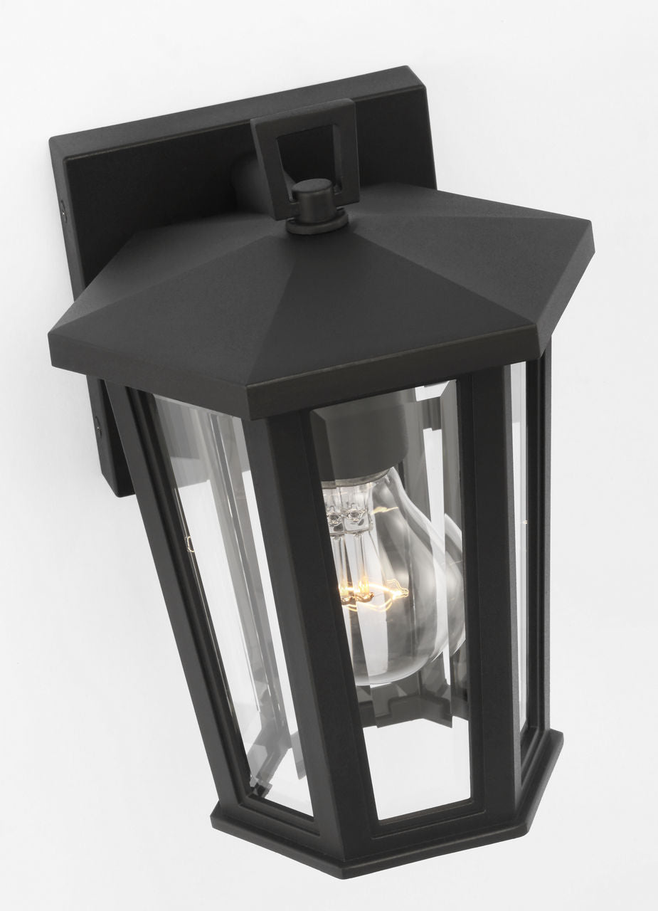 Witley Mini Wall Lantern Textured Black
