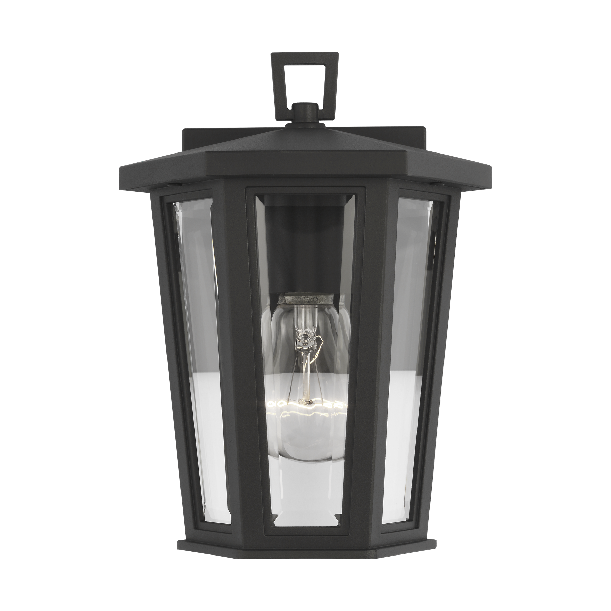 Witley Mini Wall Lantern Textured Black