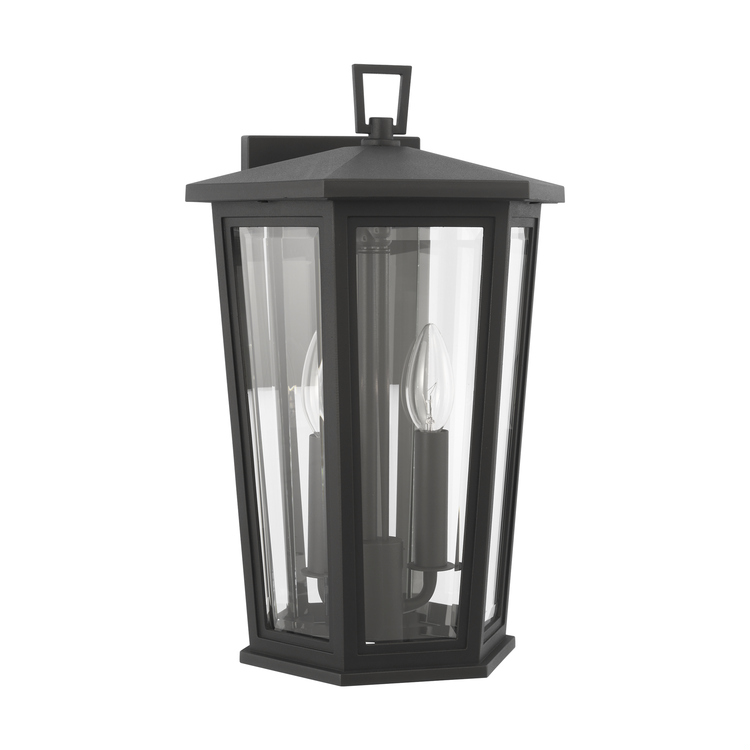 Witley Medium Wall Lantern Textured Black