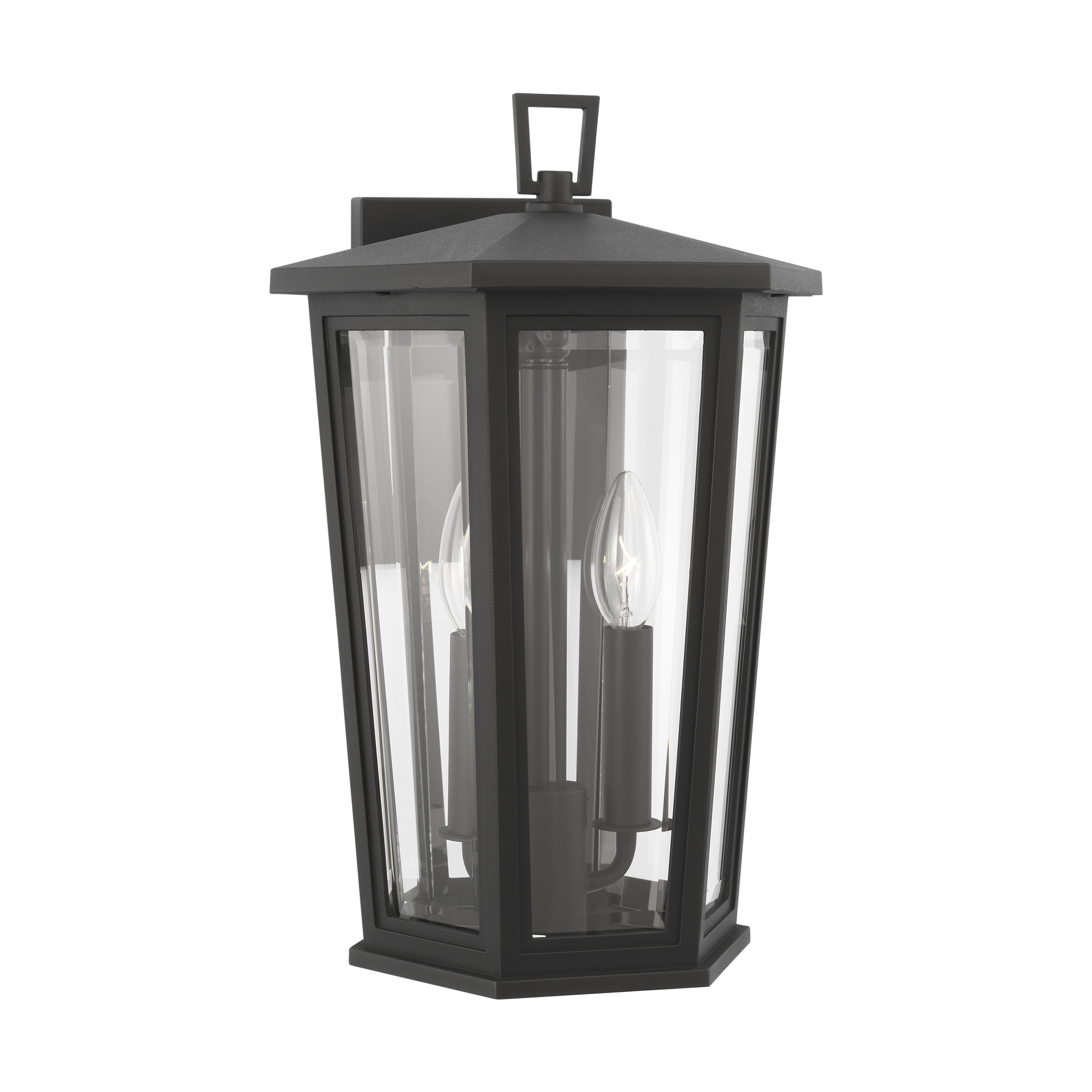 Witley Medium Wall Lantern Textured Black