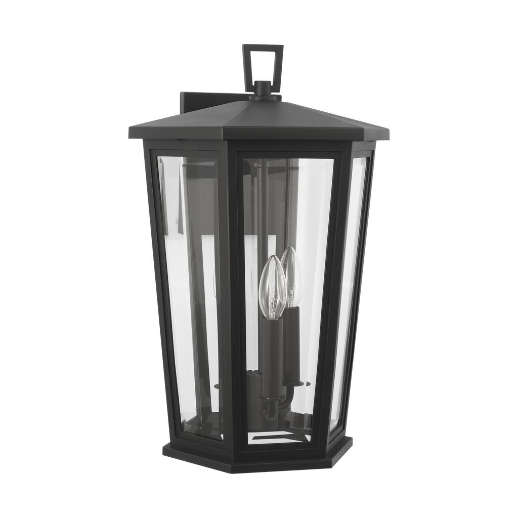 Witley Large Wall Lantern Textured Black
