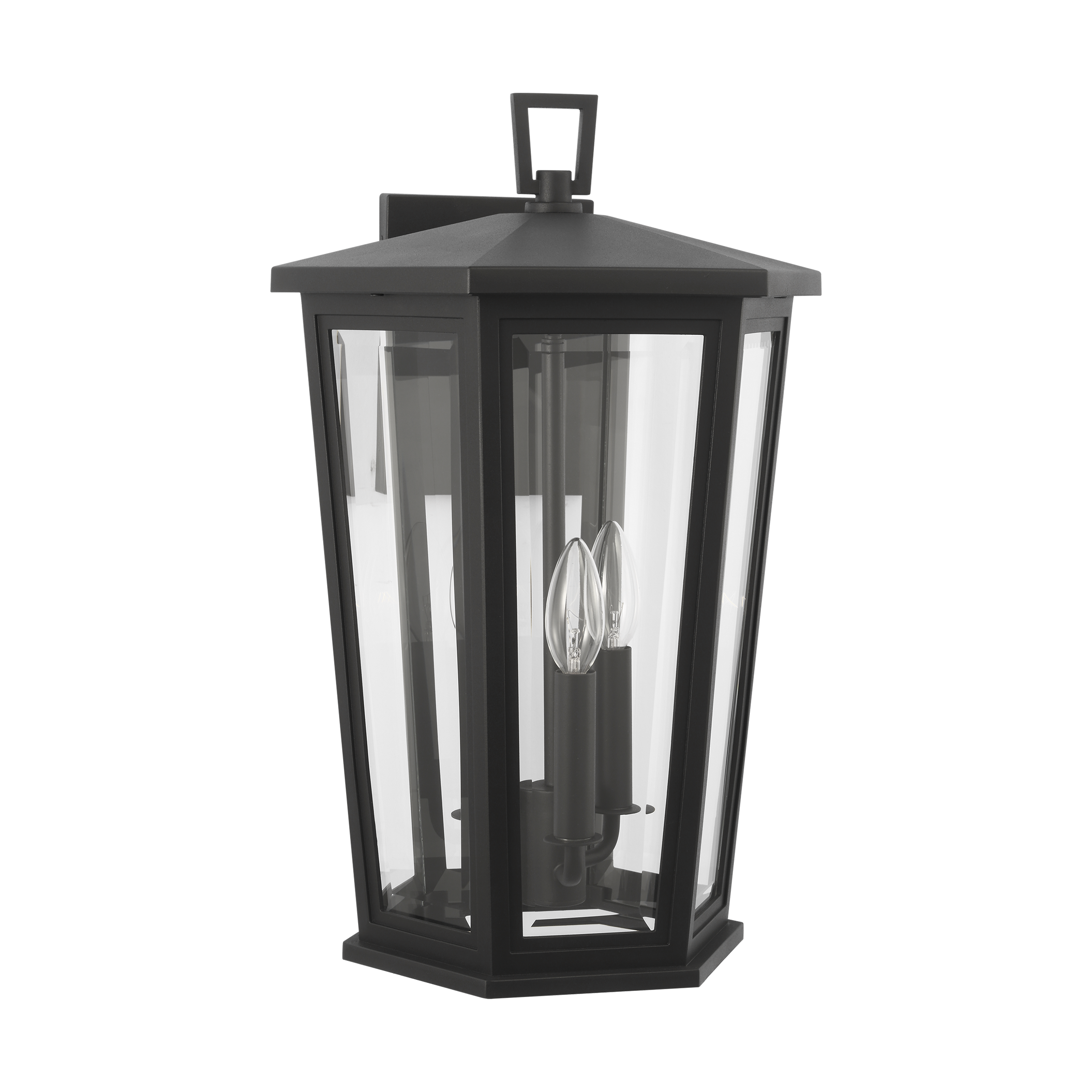 Witley Large Wall Lantern Textured Black