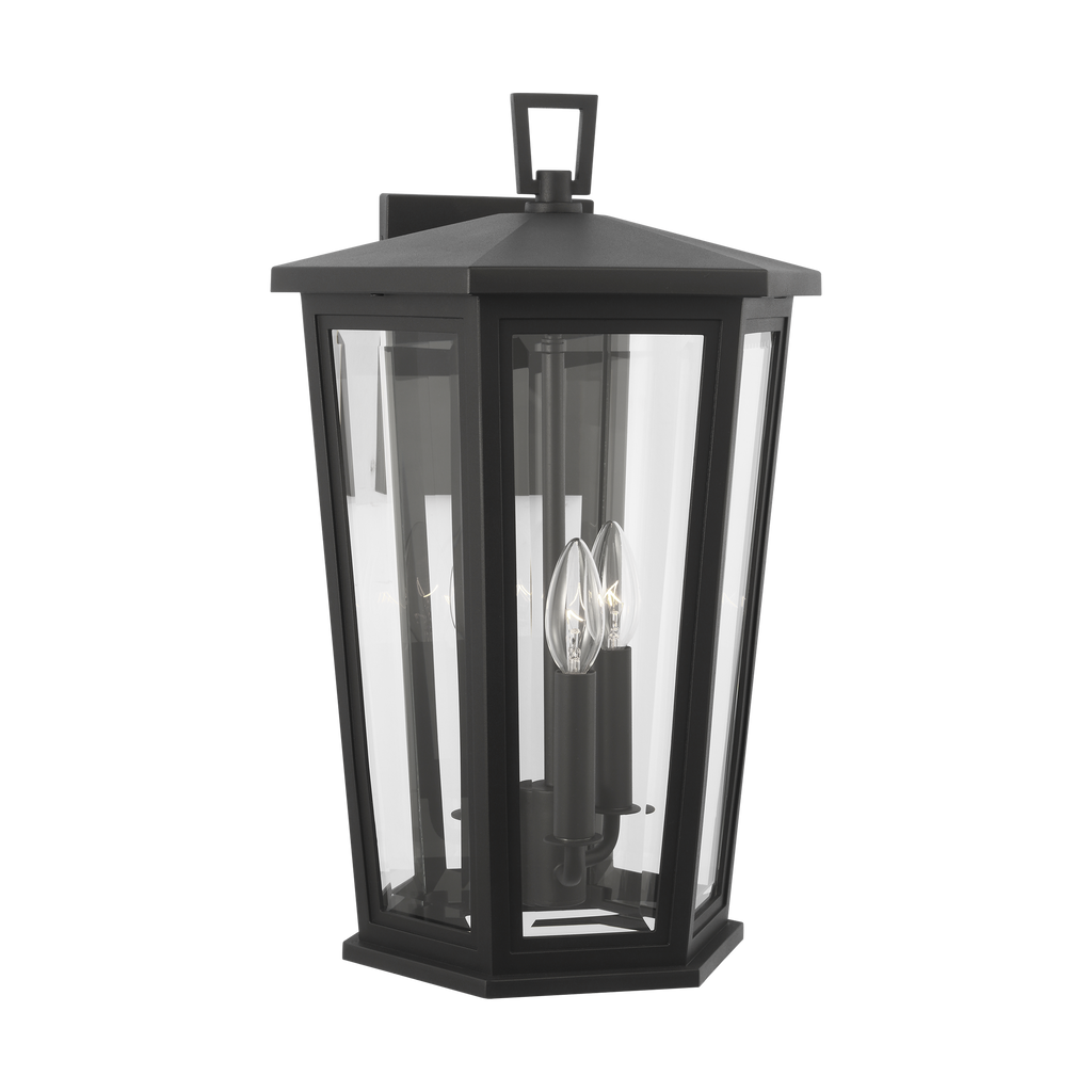 Witley Large Wall Lantern Textured Black
