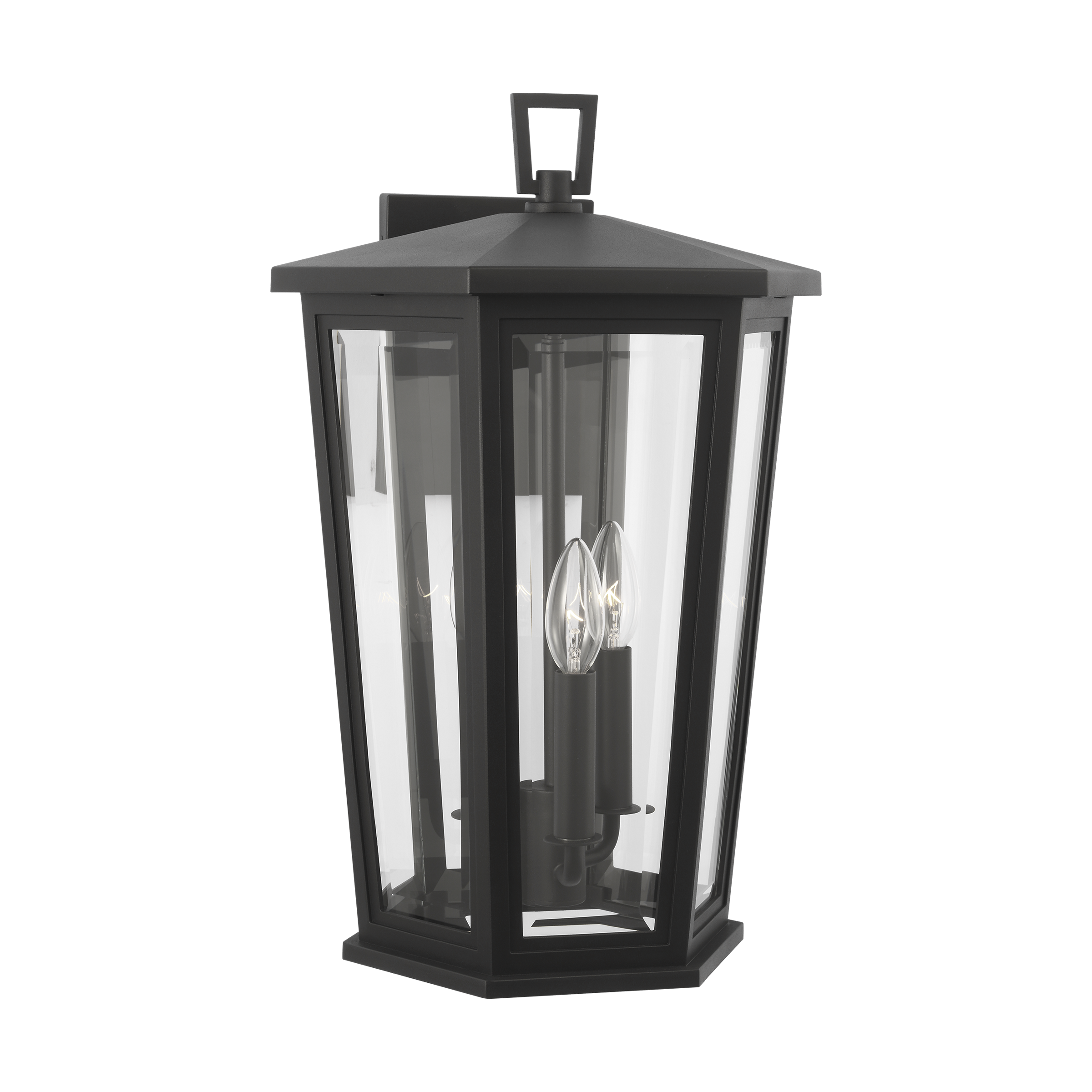 Witley Large Wall Lantern Textured Black