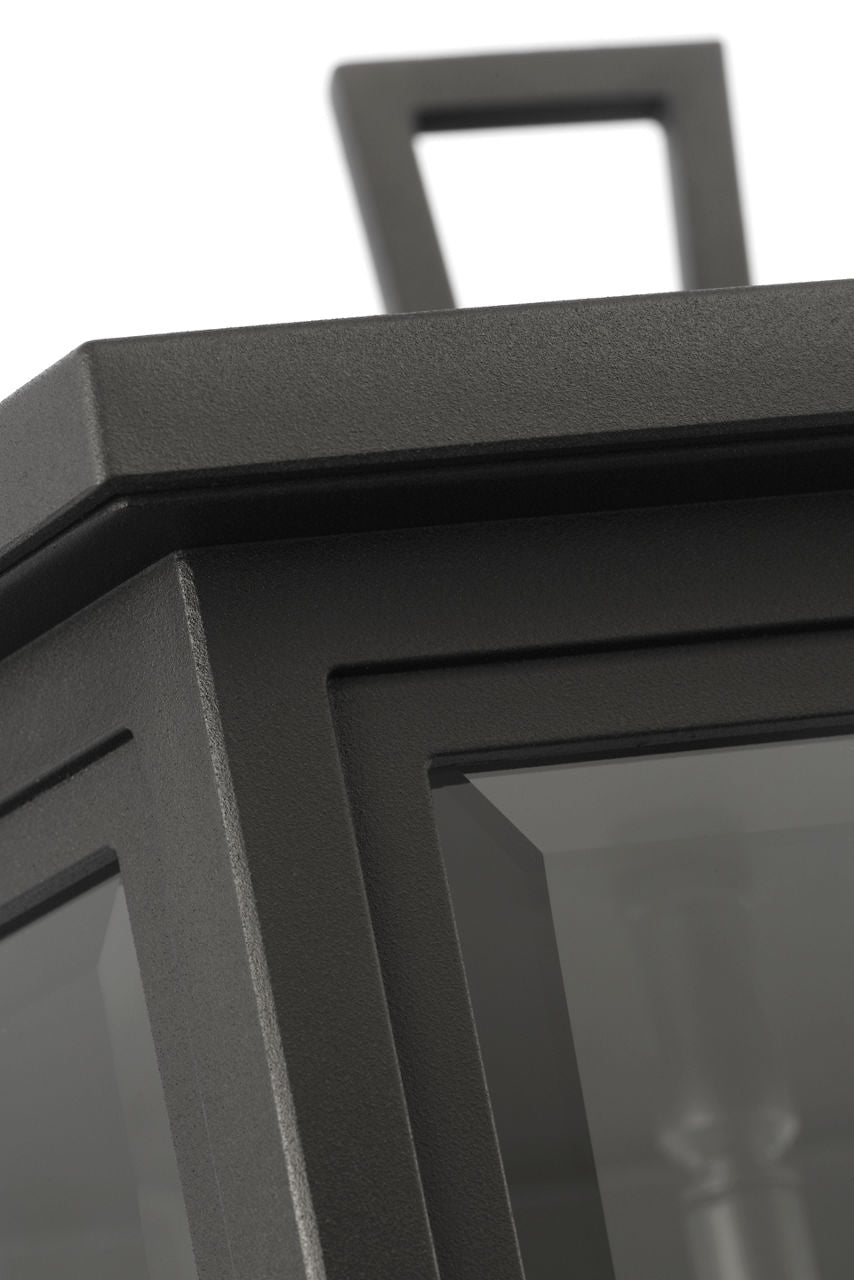 Witley Large Wall Lantern Textured Black