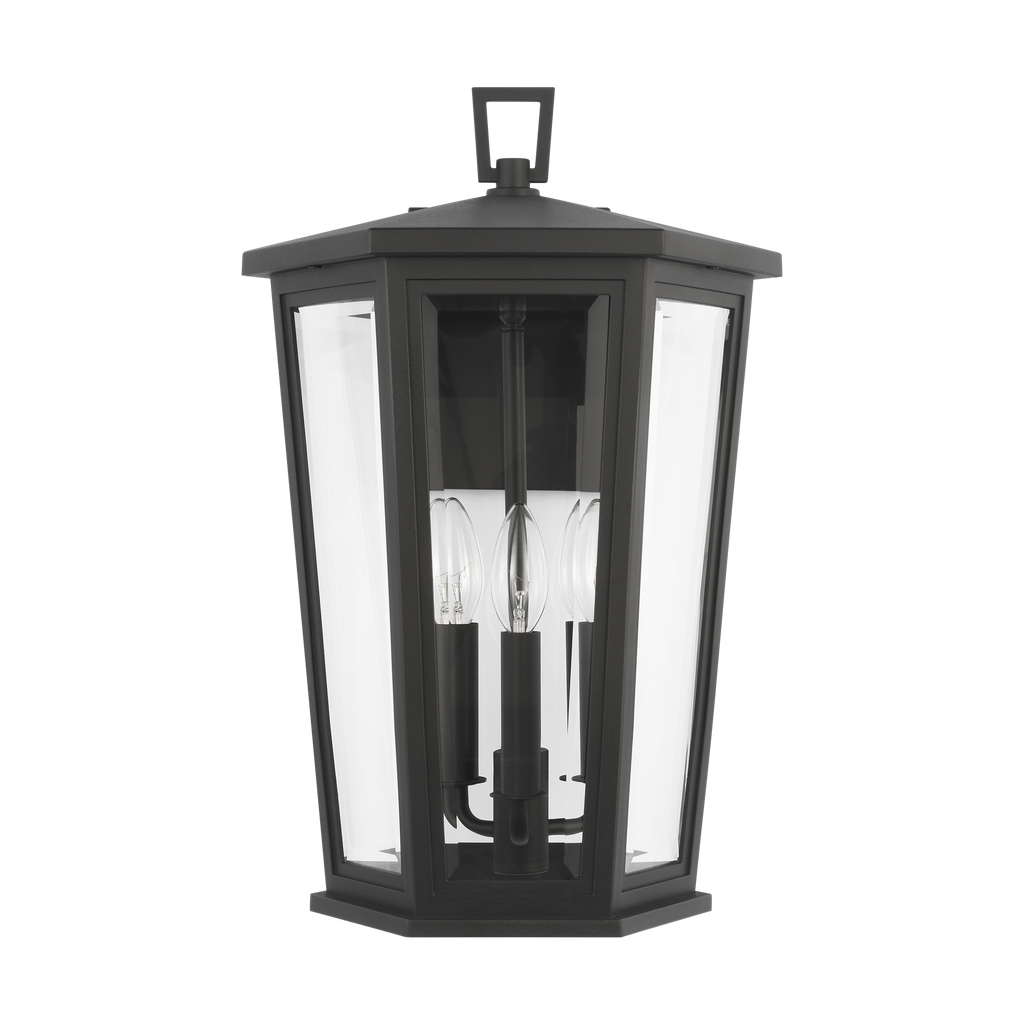 Witley Large Wall Lantern Textured Black