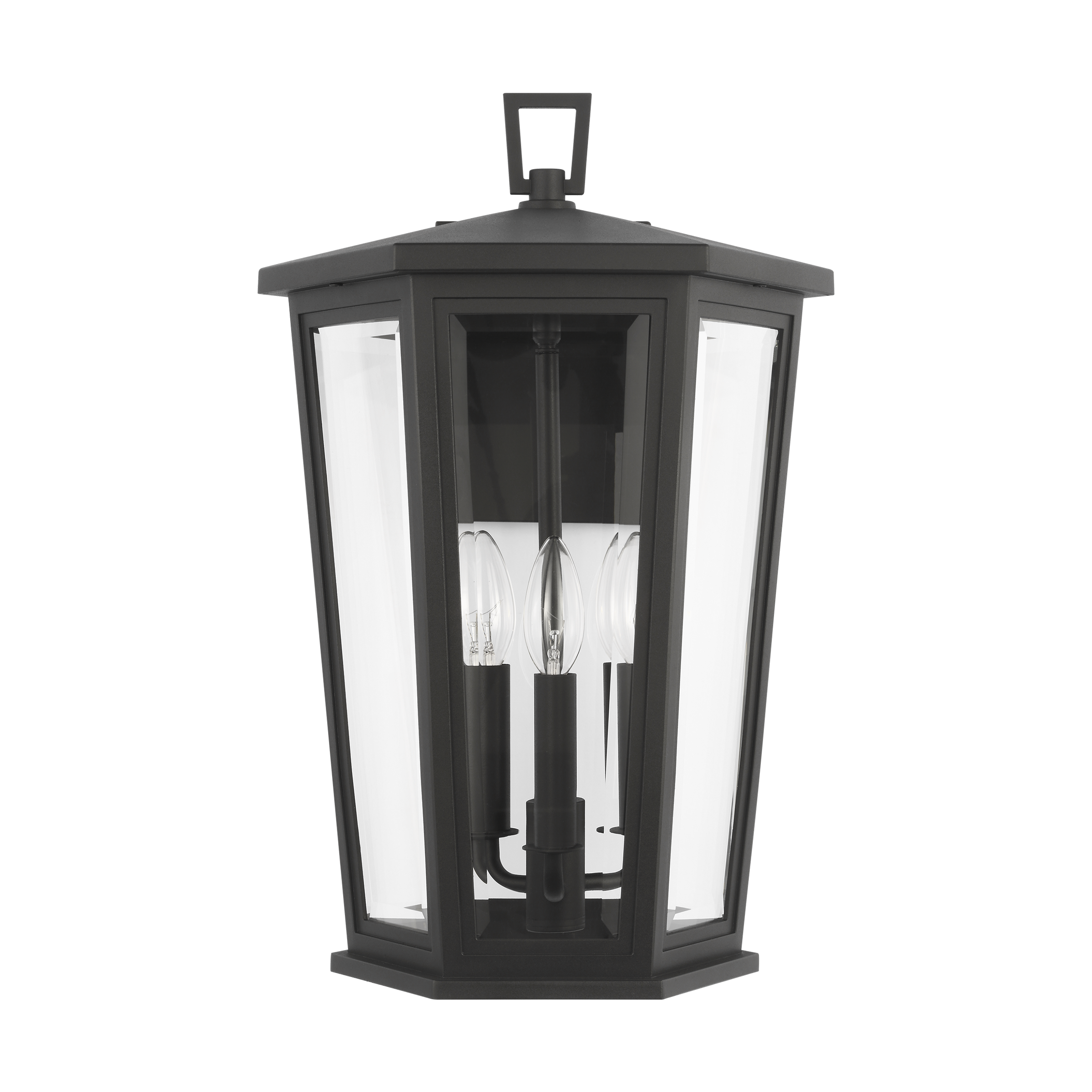 Witley Large Wall Lantern Textured Black