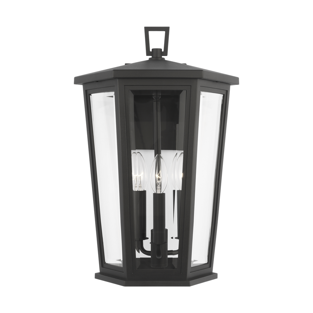 Witley Large Wall Lantern Textured Black