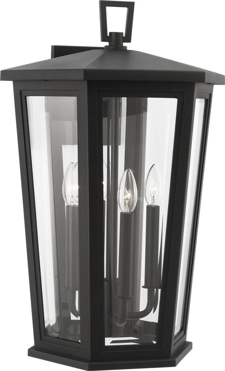 Witley Extra Large Wall Lantern Textured Black