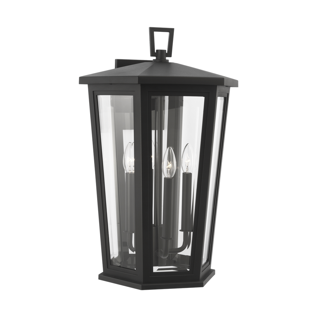 Witley Extra Large Wall Lantern Textured Black