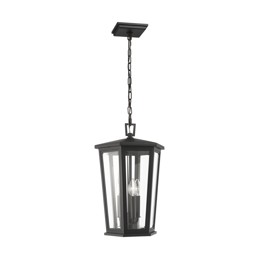 Witley Large Pendant Lantern Textured Black