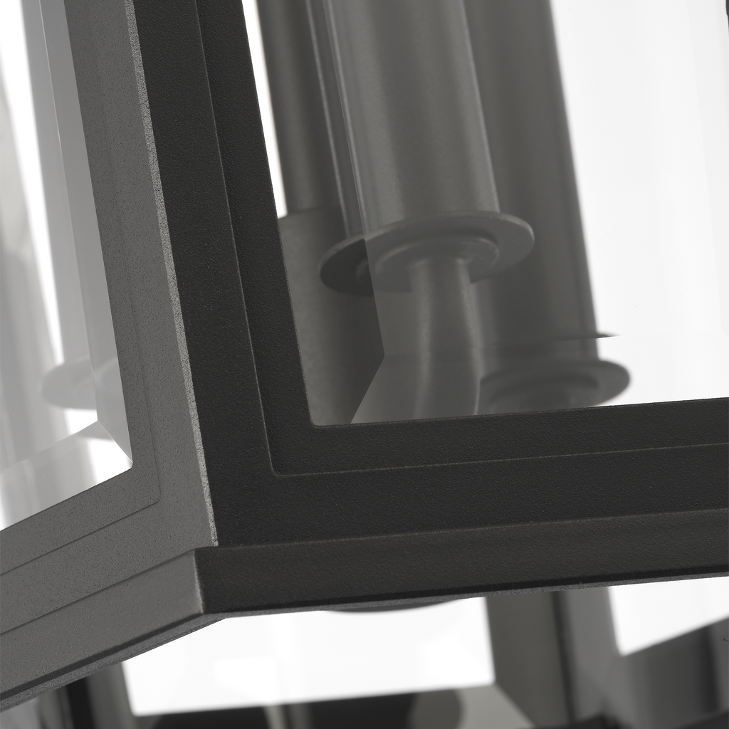 Witley Large Pendant Lantern Textured Black