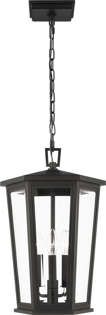Witley Large Pendant Lantern Textured Black