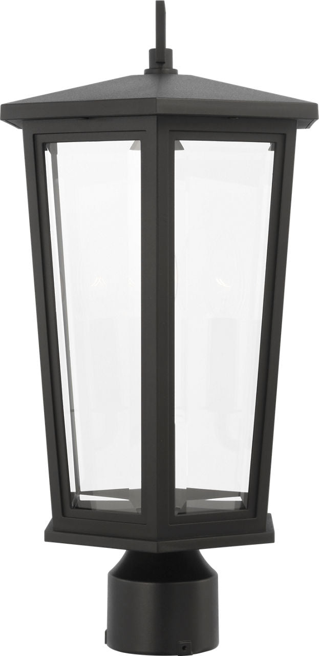 Witley Medium Post Lantern Textured Black