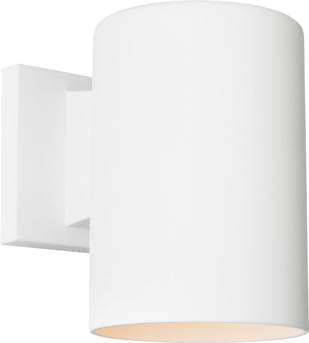 Outdoor Cylinders Small One Light Wall Lantern Outdoor Textured White Bulb(s) Included