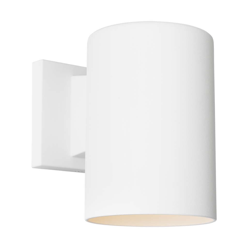 Outdoor Cylinders Small One Light Wall Lantern Outdoor Textured White Bulb(s) Included