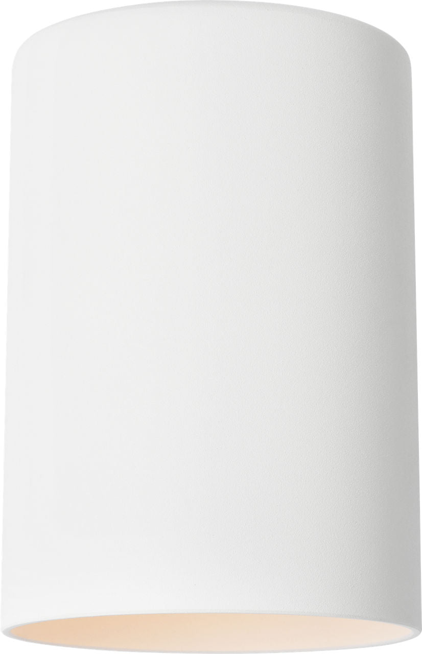 Outdoor Cylinders Small One Light Wall Lantern Outdoor Textured White Bulb(s) Included