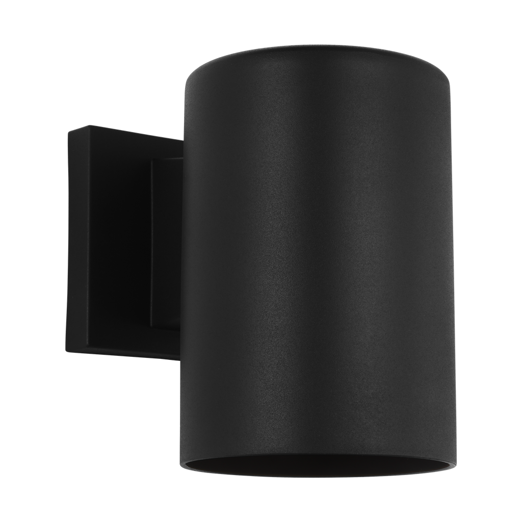 Outdoor Cylinders Small One Light Wall Lantern Textured Black