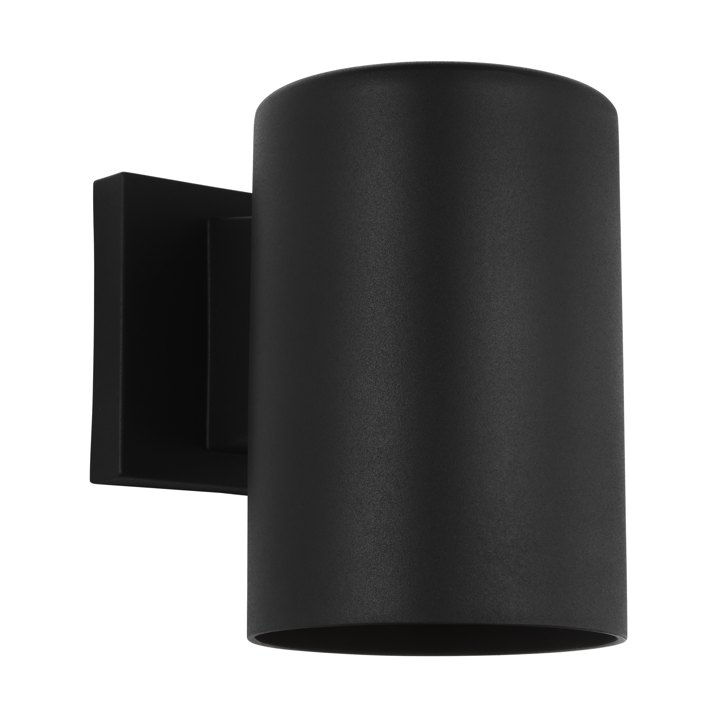 Outdoor Cylinders Small One Light Wall Lantern Textured Black