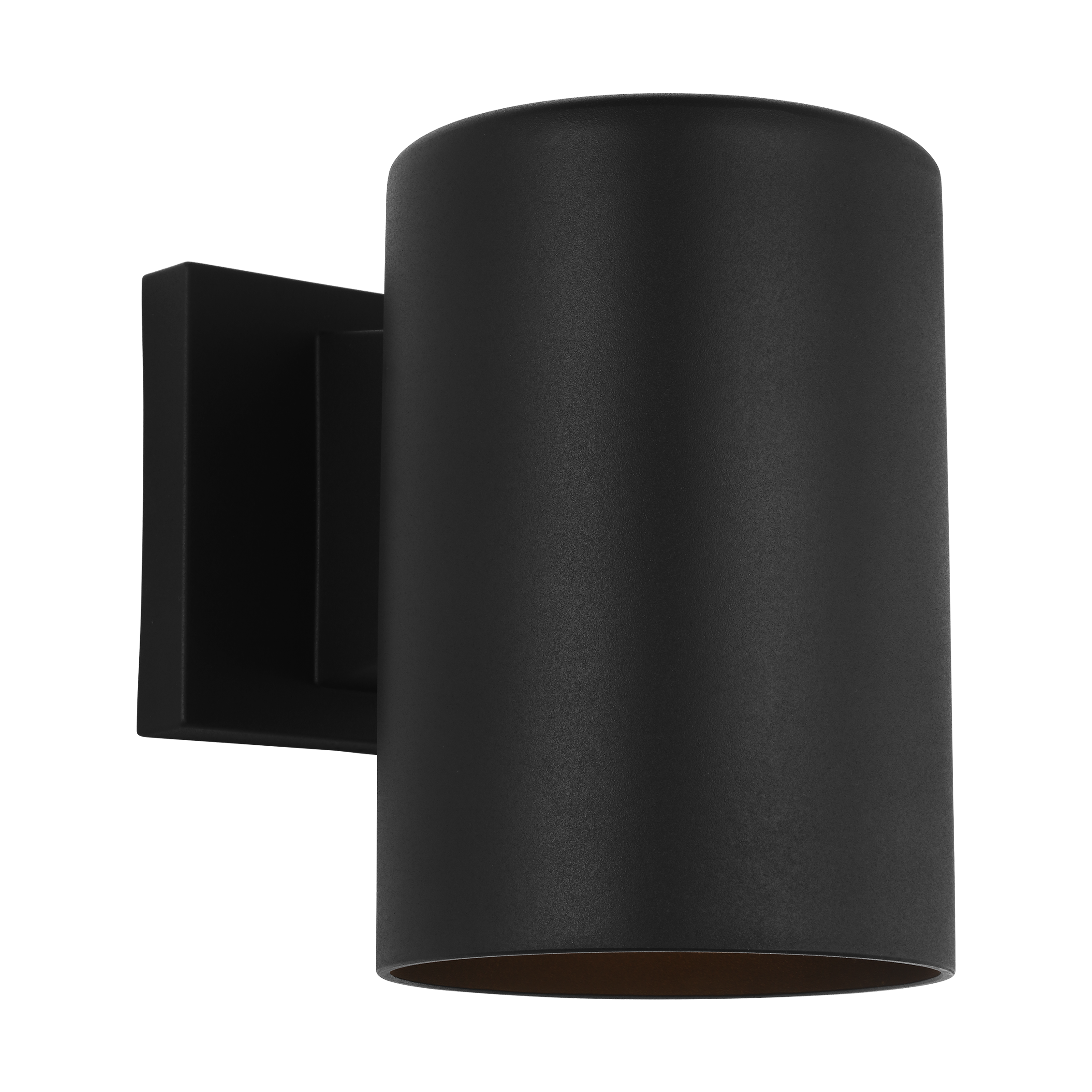 Outdoor Cylinders Small One Light Wall Lantern Textured Black