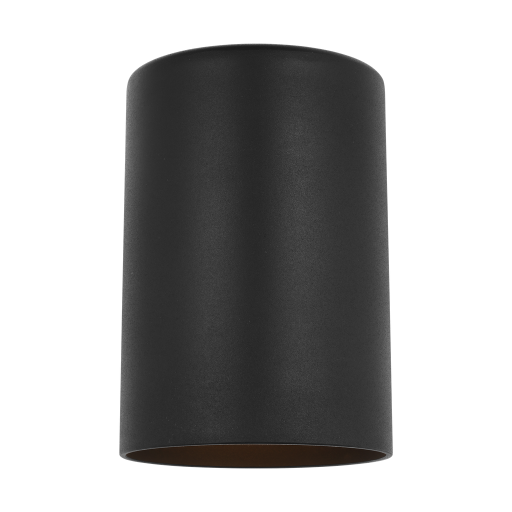 Outdoor Cylinders Small One Light Wall Lantern Textured Black
