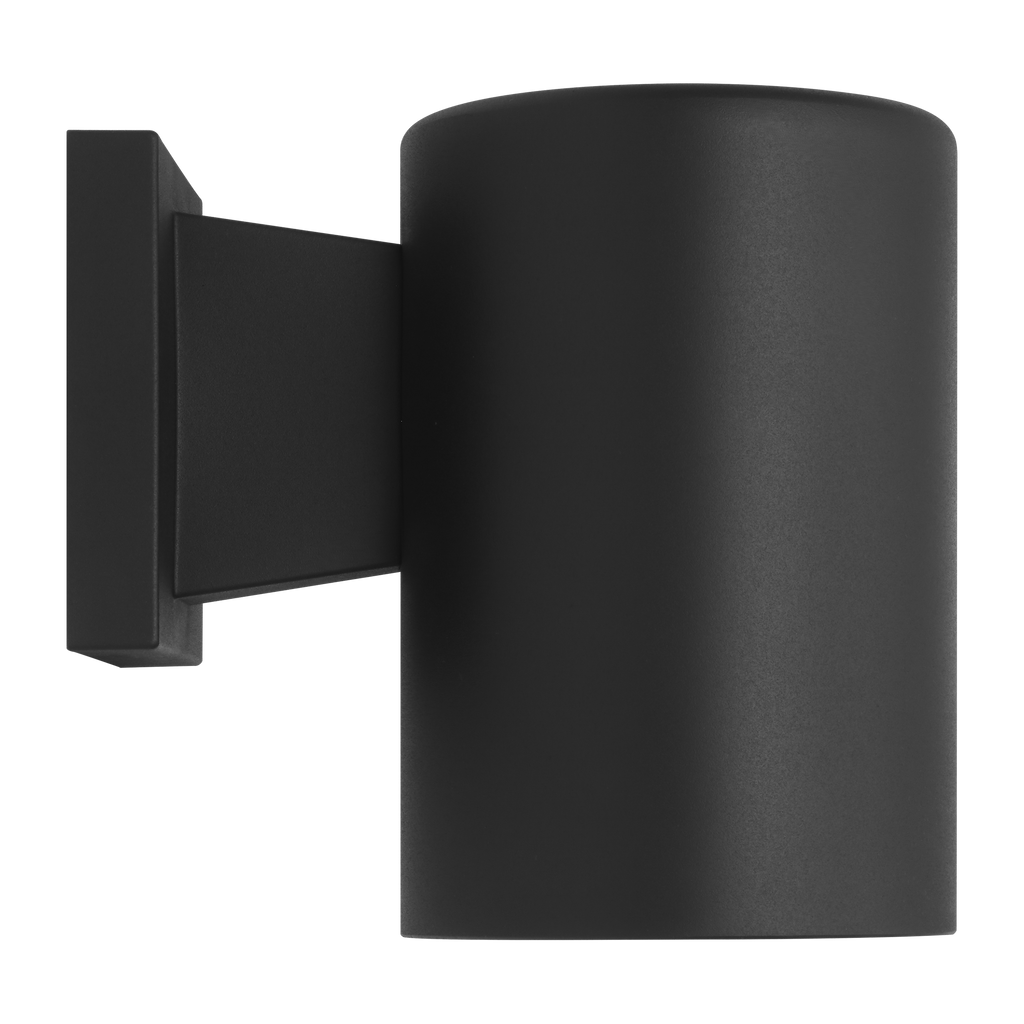 Outdoor Cylinders Small One Light Wall Lantern Textured Black