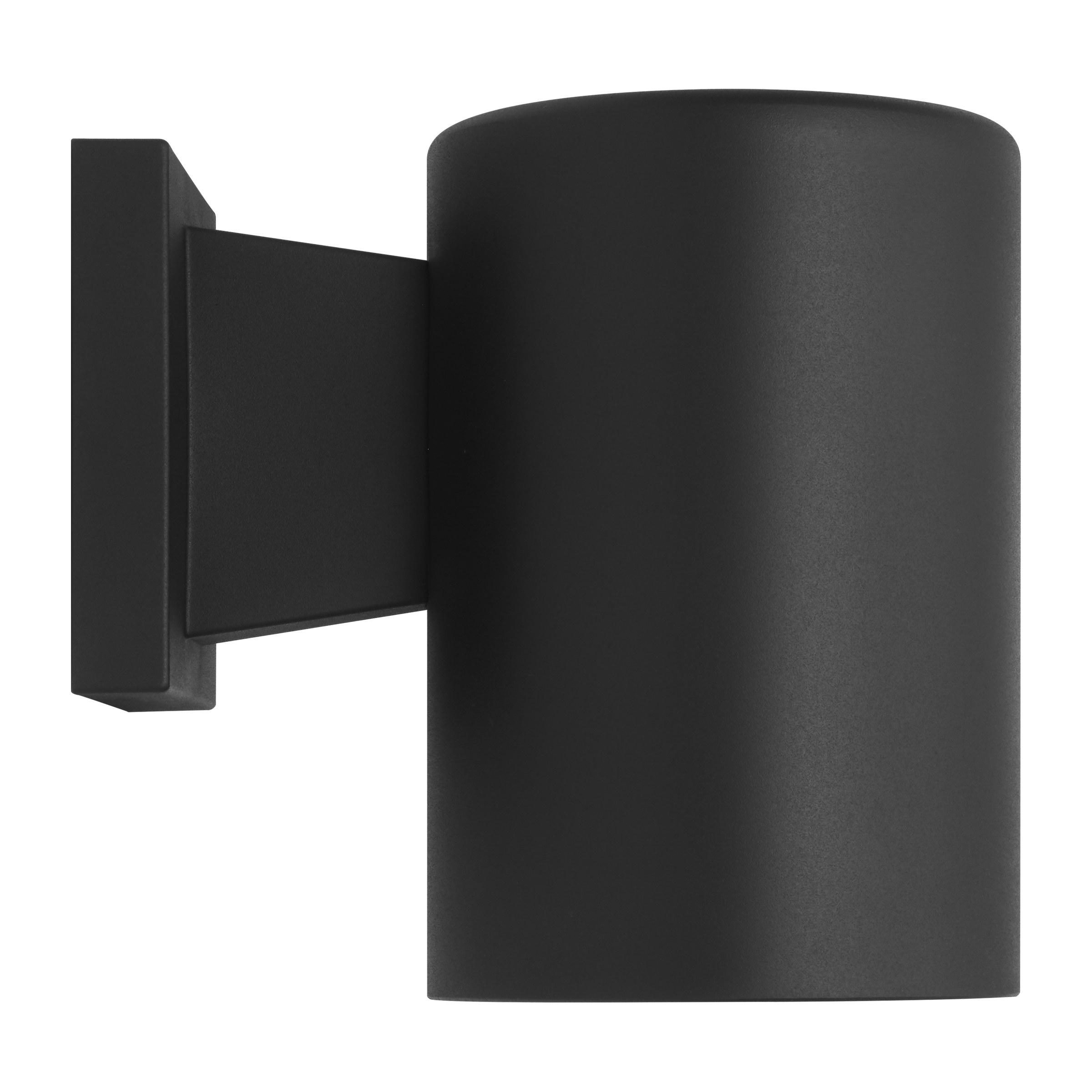 Outdoor Cylinders Small One Light Wall Lantern Textured Black