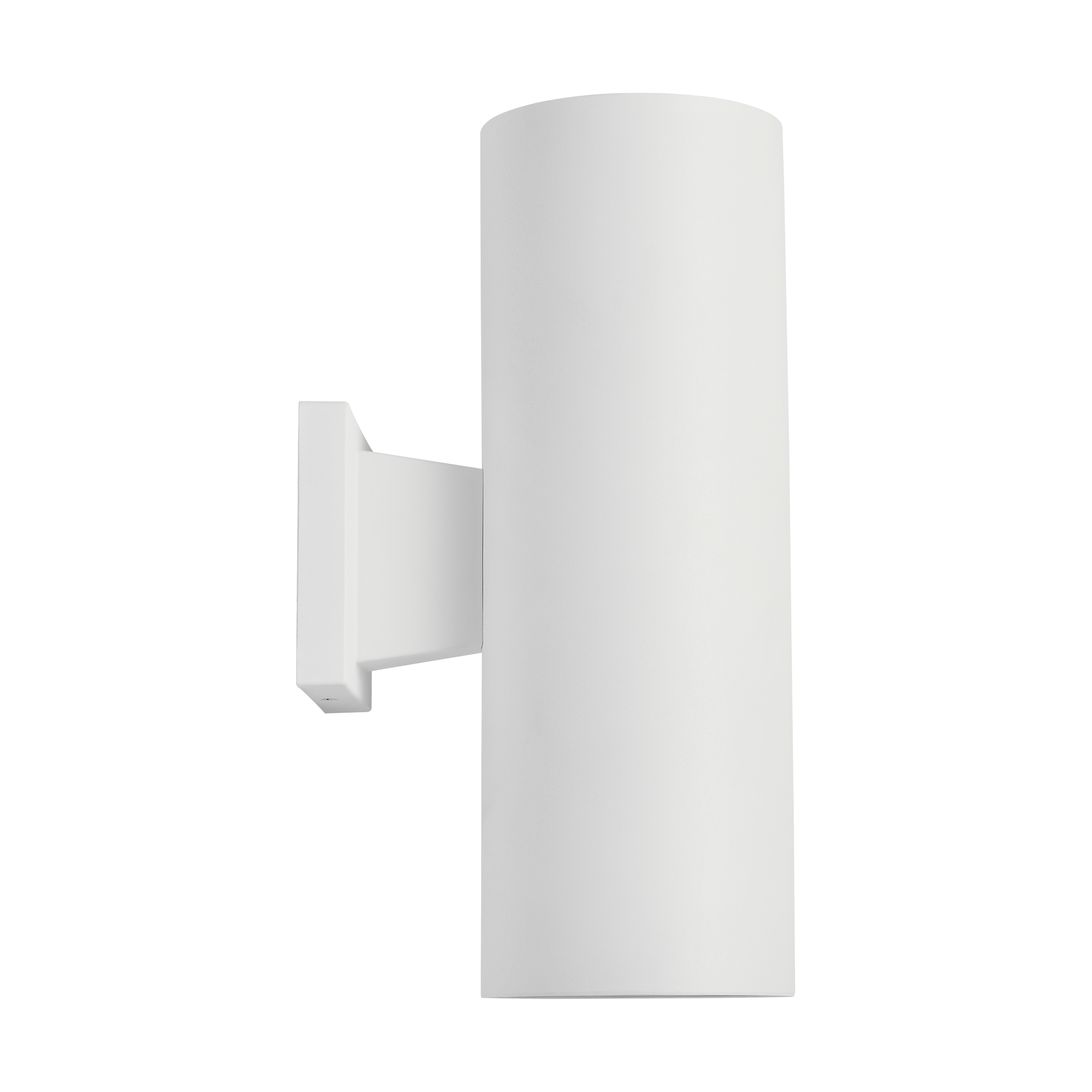 Outdoor Cylinders Medium Two Light Wall Lantern Outdoor Textured White