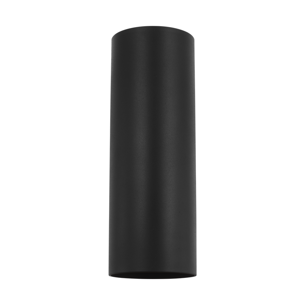 Outdoor Cylinders Medium Two Light Wall Lantern Textured Black