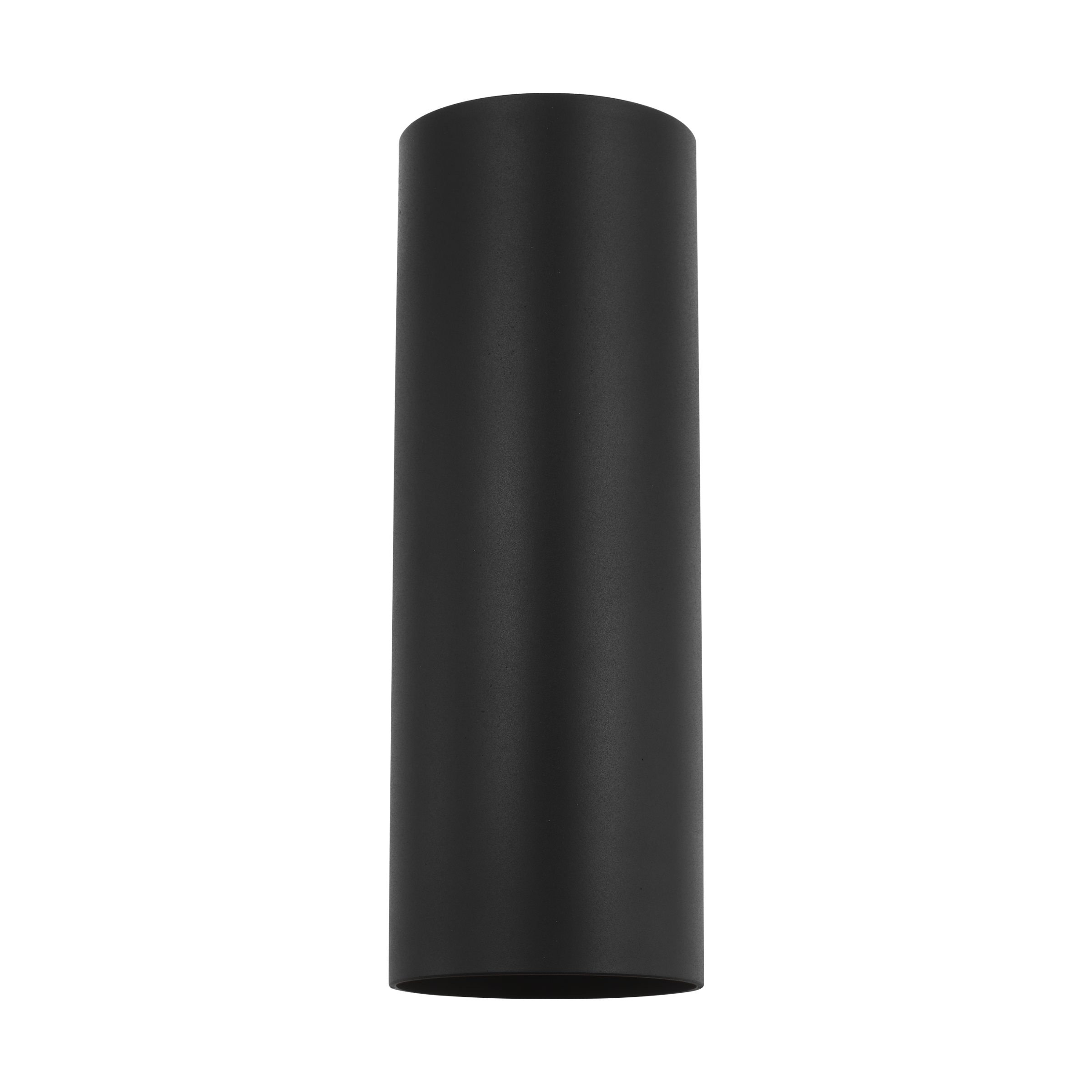 Outdoor Cylinders Medium Two Light Wall Lantern Textured Black