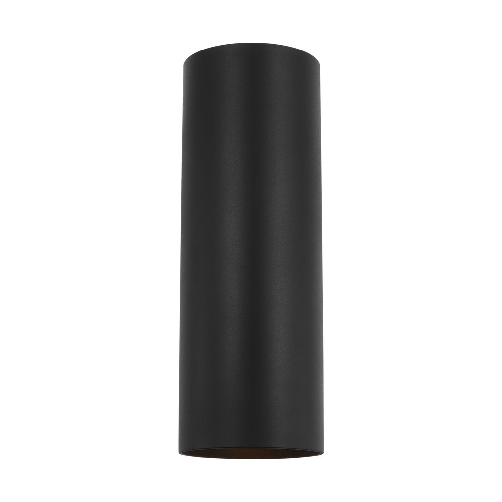 Outdoor Cylinders Medium Two Light Wall Lantern Textured Black