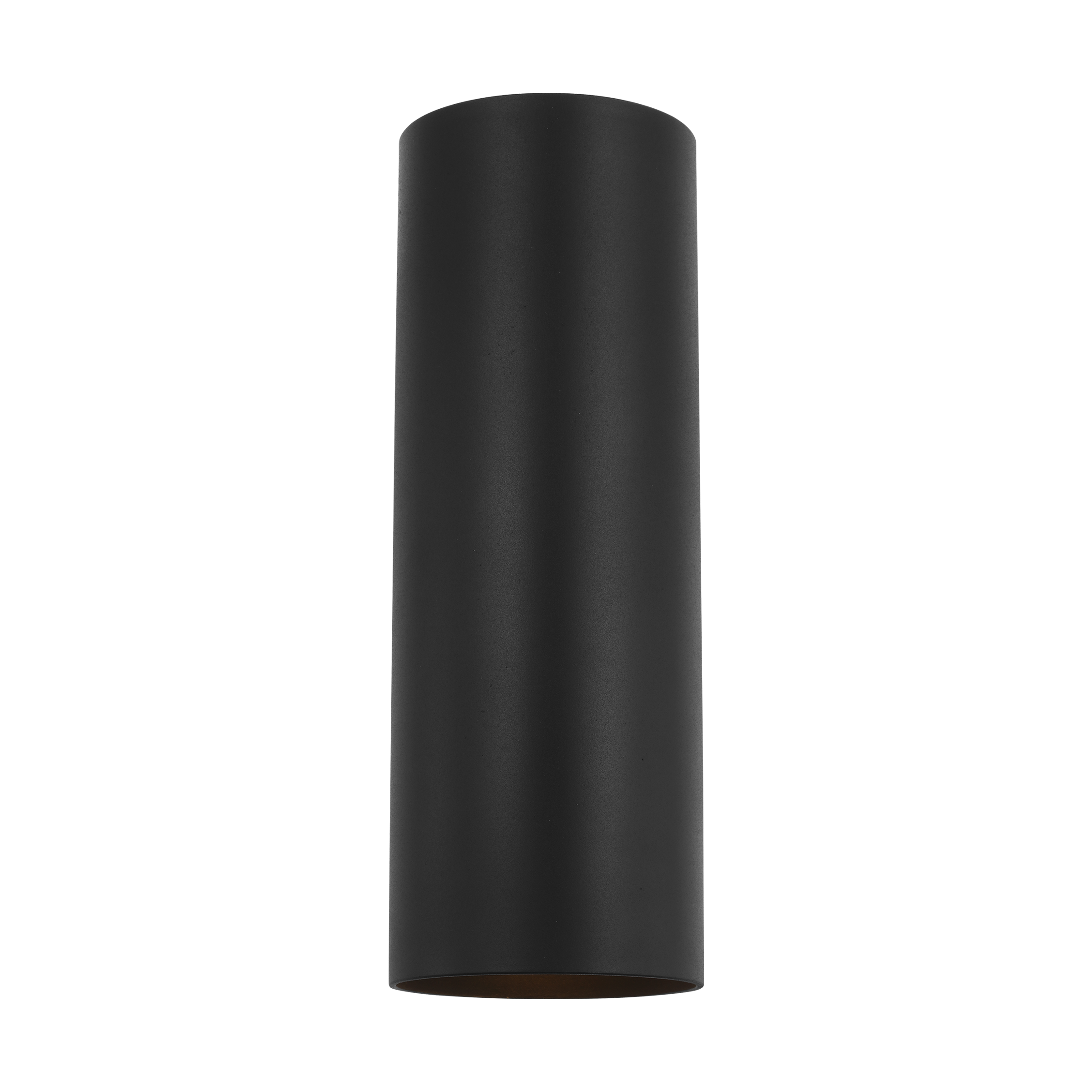 Outdoor Cylinders Medium Two Light Wall Lantern Textured Black