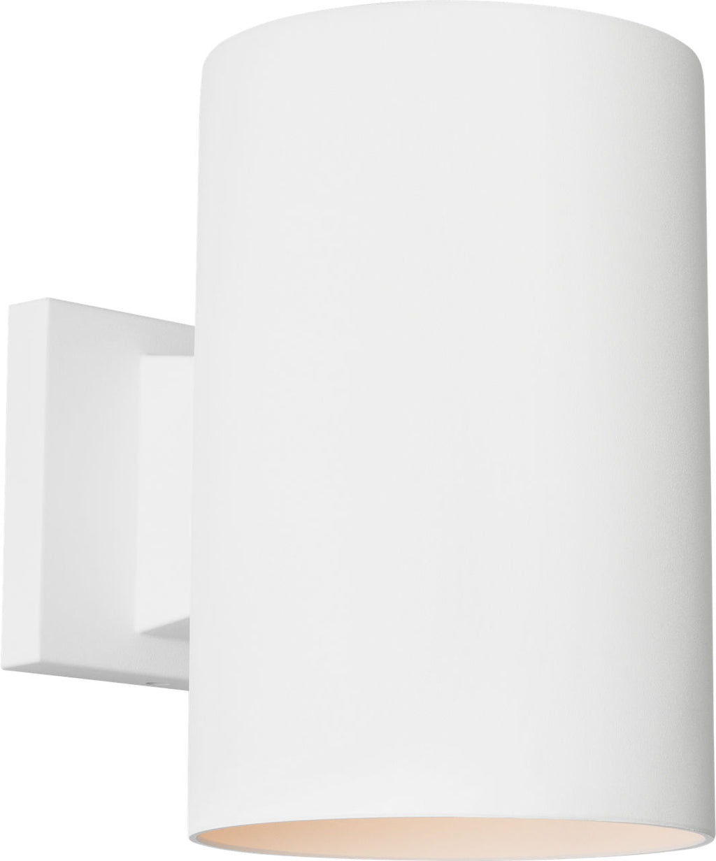 Outdoor Cylinders Medium One Light Wall Lantern Outdoor Textured White