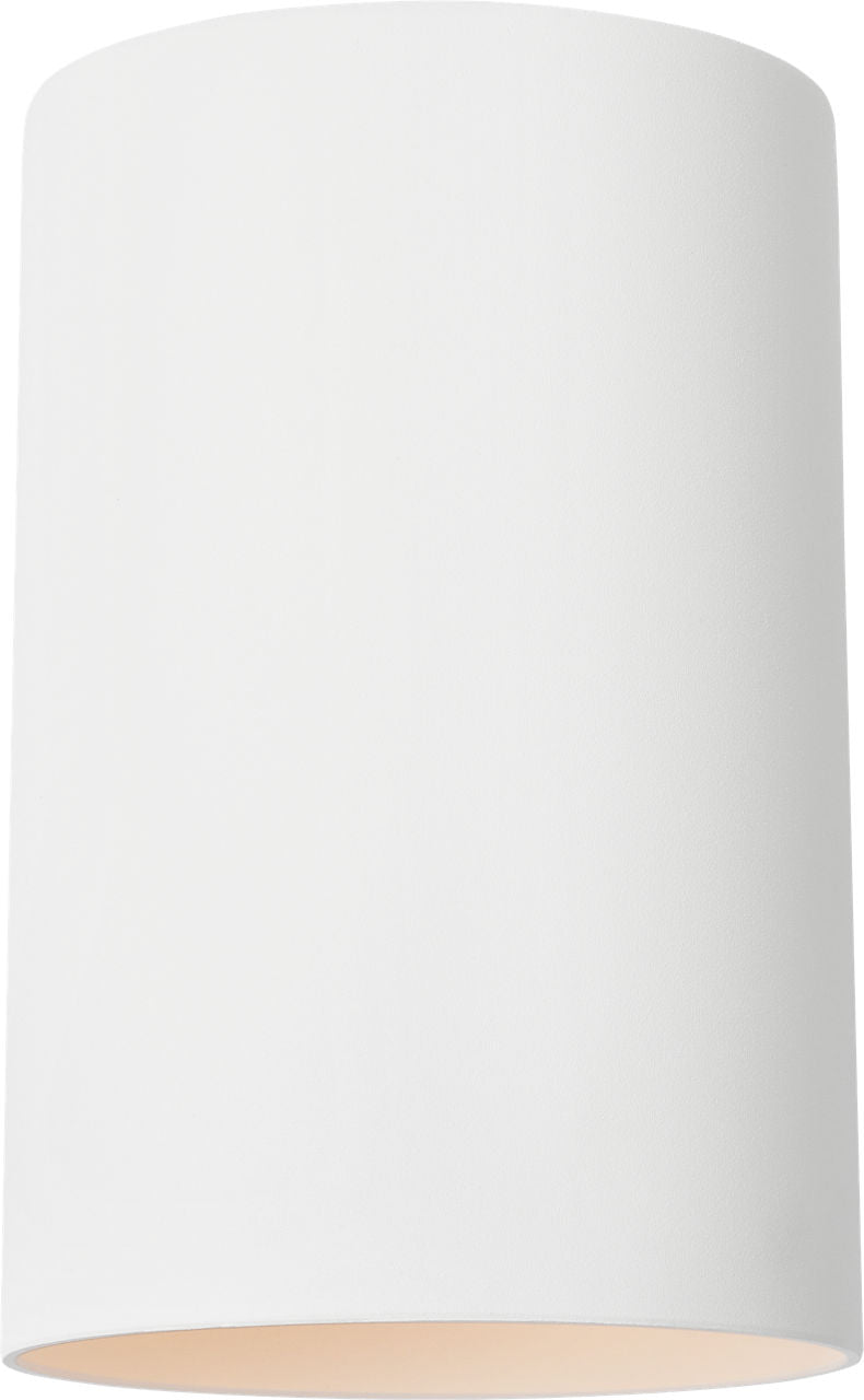 Outdoor Cylinders Medium One Light Wall Lantern Outdoor Textured White
