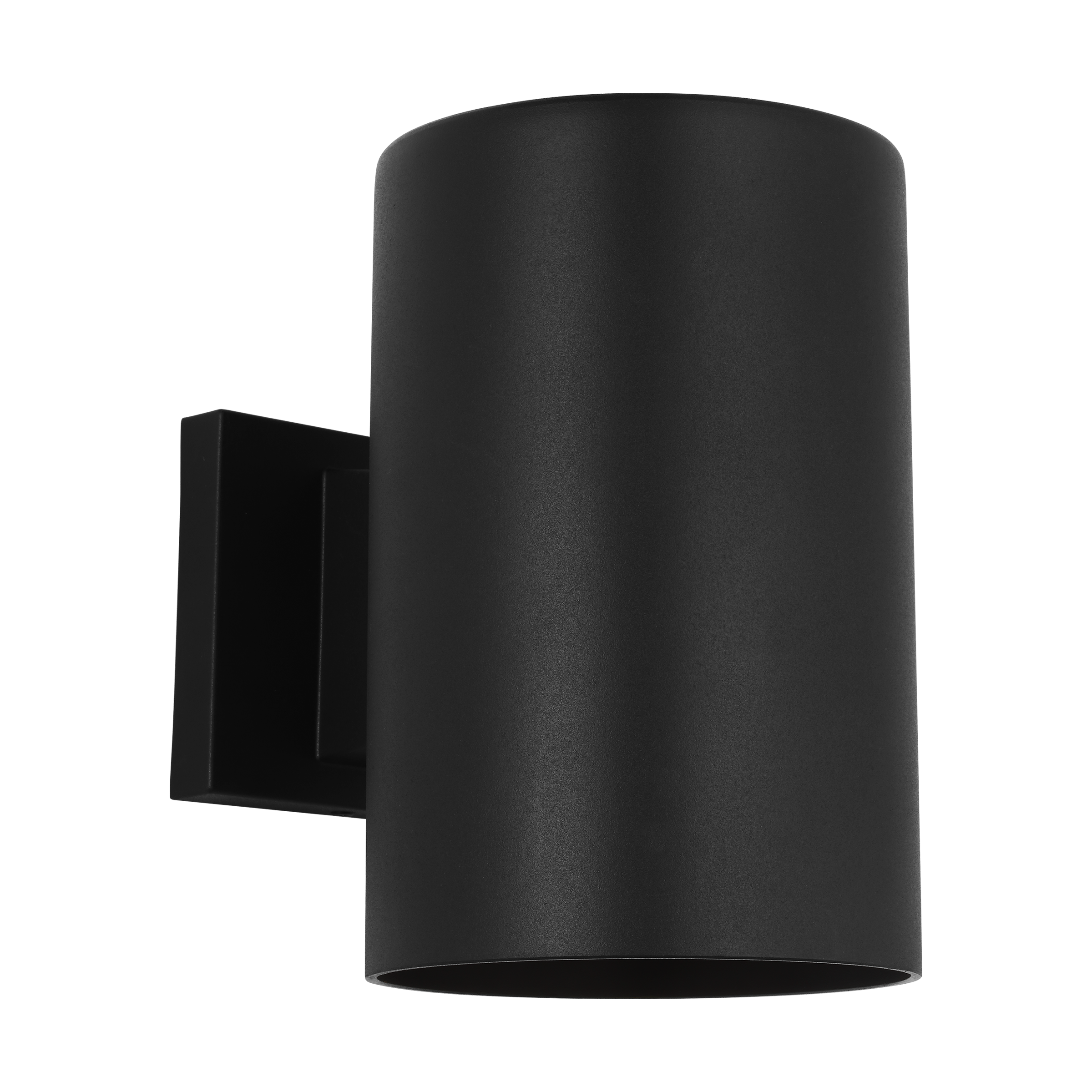 Outdoor Cylinders Medium One Light Wall Lantern Textured Black