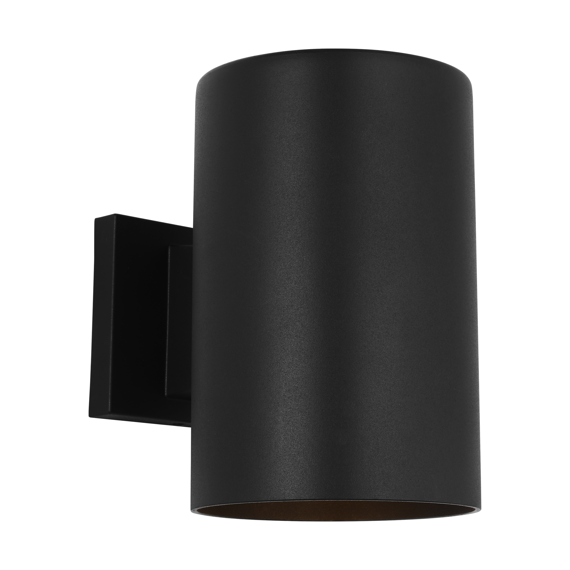 Outdoor Cylinders Medium One Light Wall Lantern Textured Black