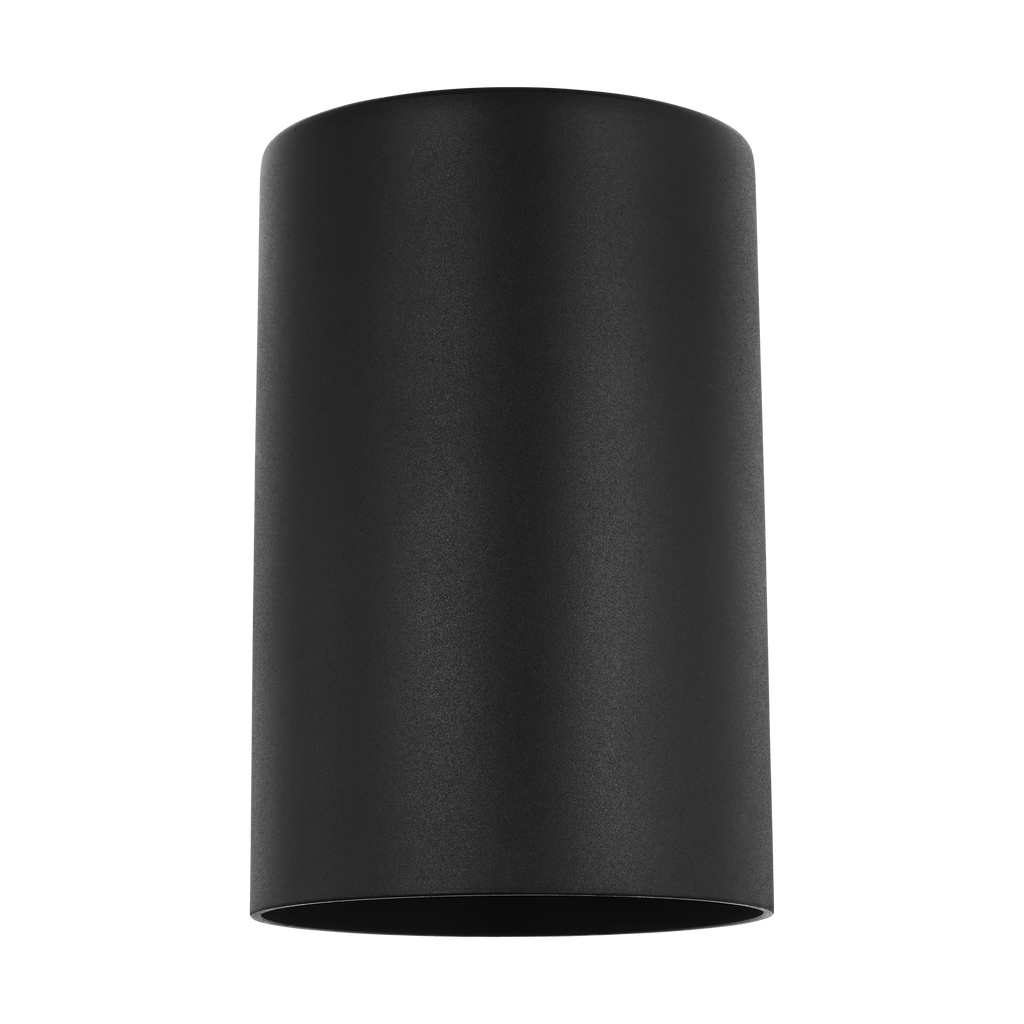 Outdoor Cylinders Medium One Light Wall Lantern Textured Black
