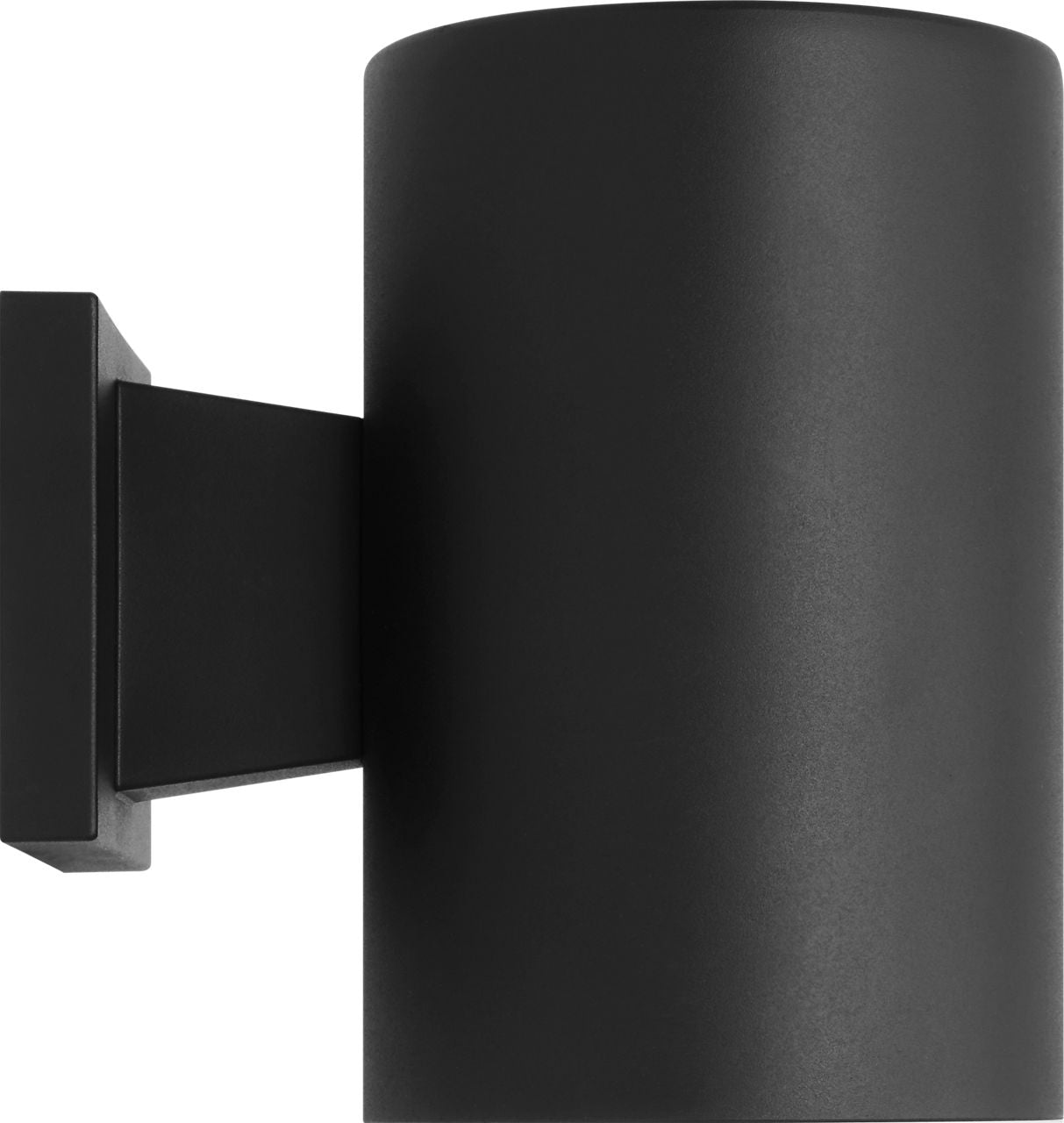 Outdoor Cylinders Medium One Light Wall Lantern Textured Black