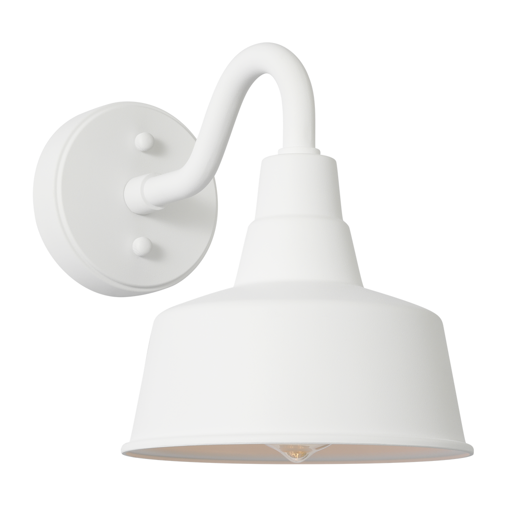 Barn Light Small StoneStrong Wall Lantern Outdoor Textured White