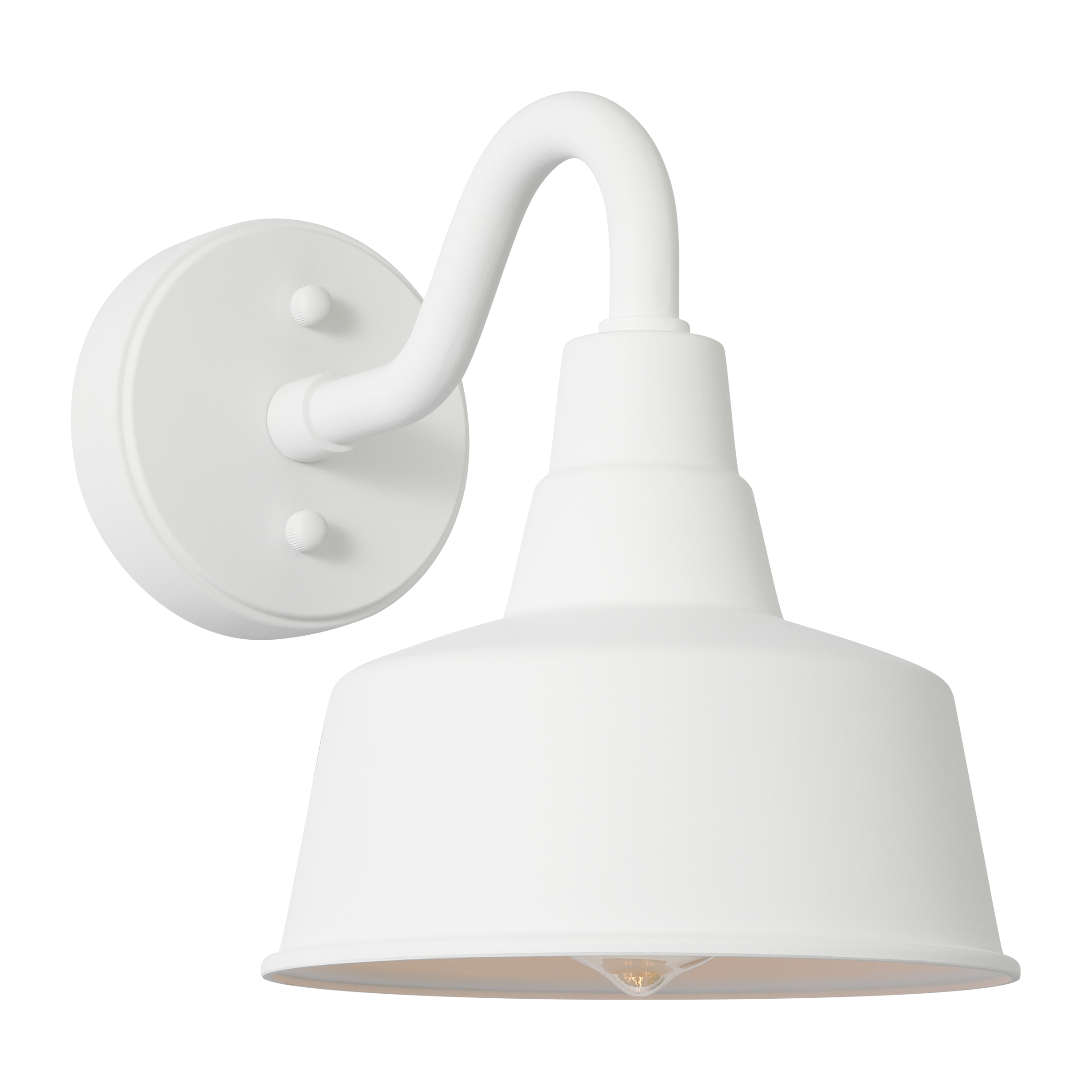 Barn Light Small StoneStrong Wall Lantern Outdoor Textured White